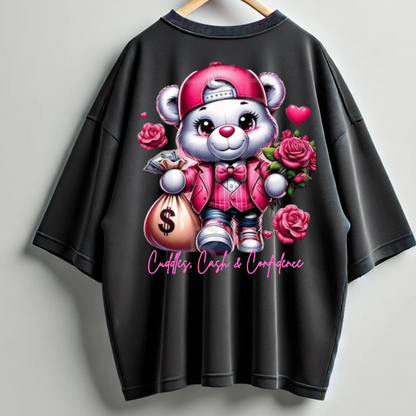 BillionaireZ “Cuddle, Cash, Confidence” Oversized Tee