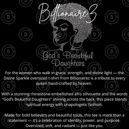 BillionaireZ “Divine Sparkle” Oversized T-Shirt