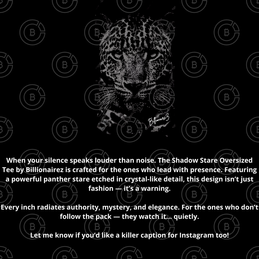 BillionaireZ “Shadow Stare” Oversized T-Shirt
