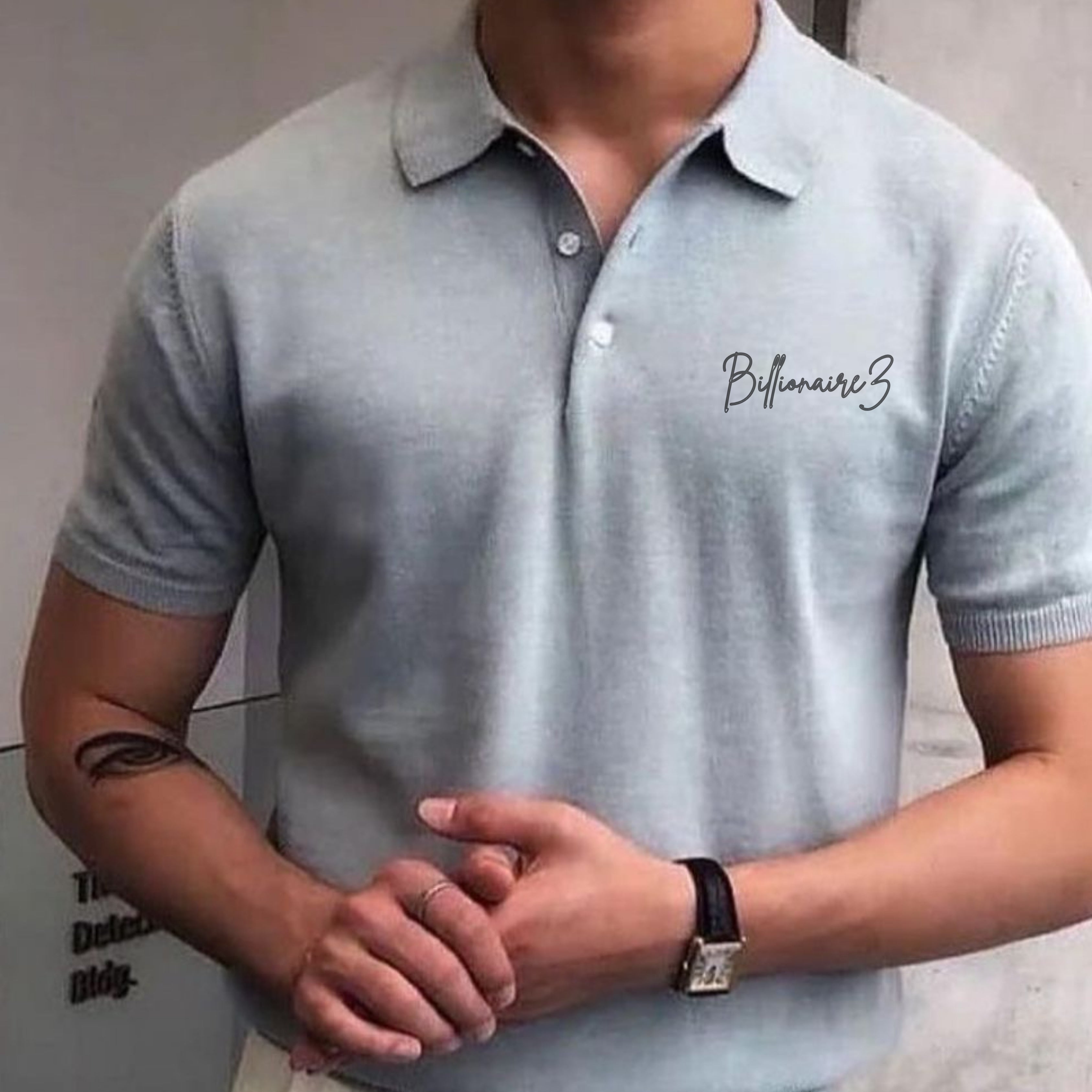 BillionaireZ Mist Blue Polo