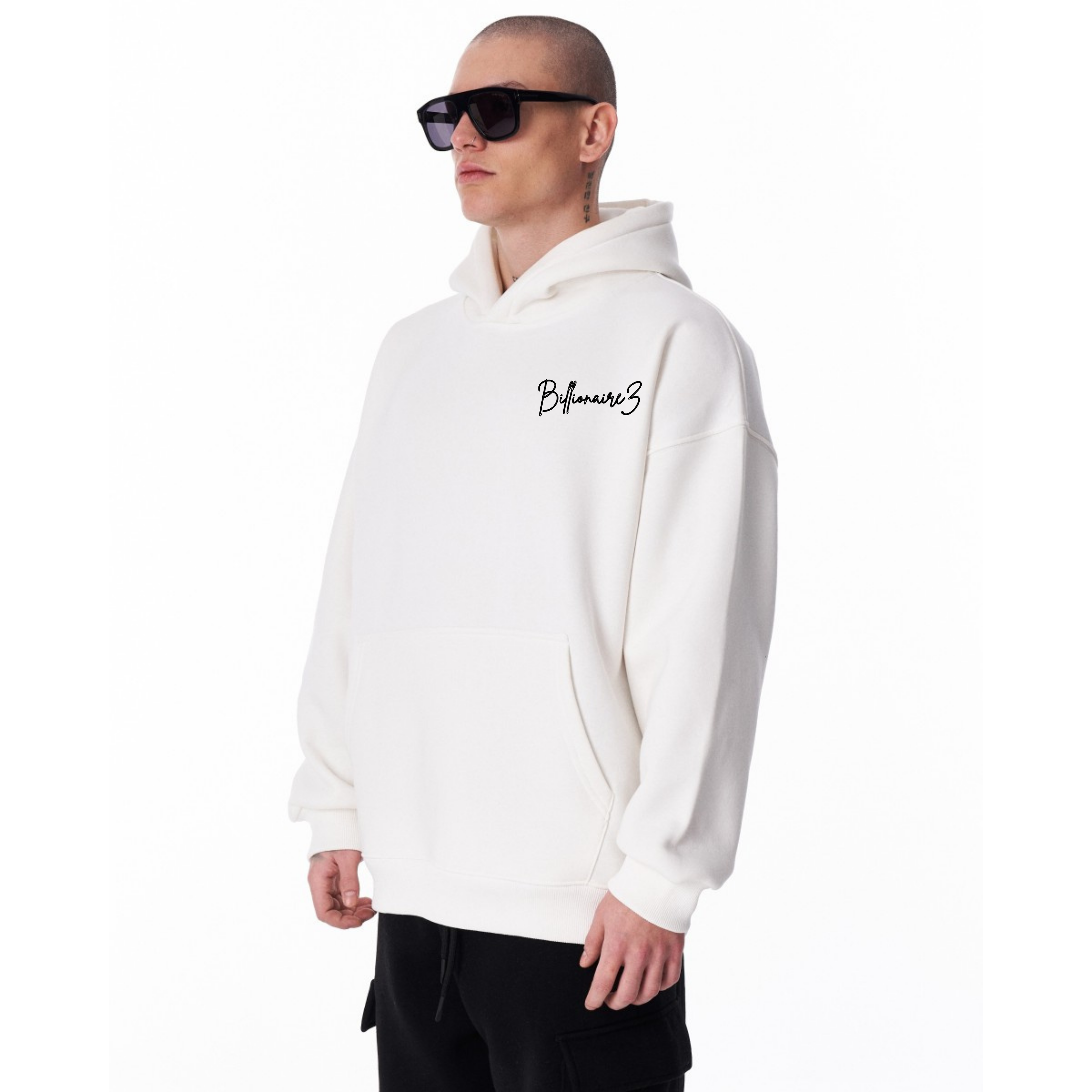 BillionaireZ Eagle Hunt Hoodie – White Edition