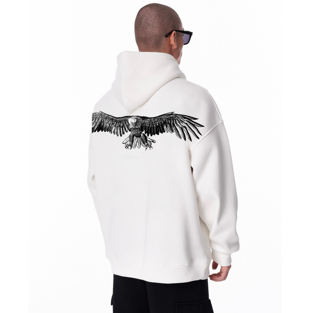 BillionaireZ Eagle Hunt Hoodie – White Edition