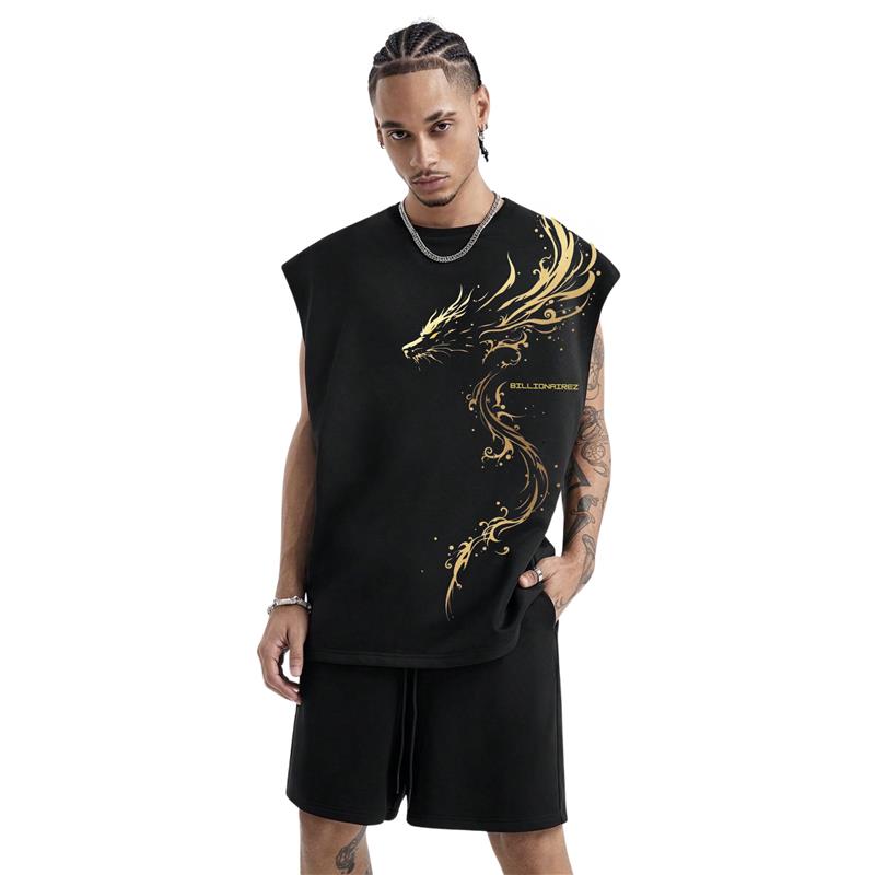 Golden Inferno Dragon Sleeveless Tank