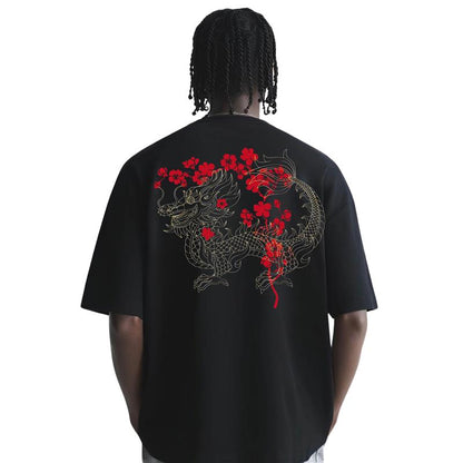Scarlet Dragon Bloom Tee
