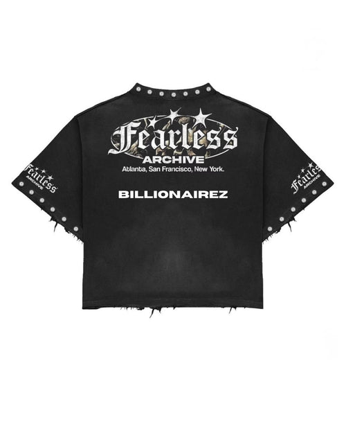 BillionaireZ Fearless Panther Studded Tee