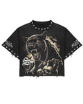 BillionaireZ Fearless Panther Studded Tee