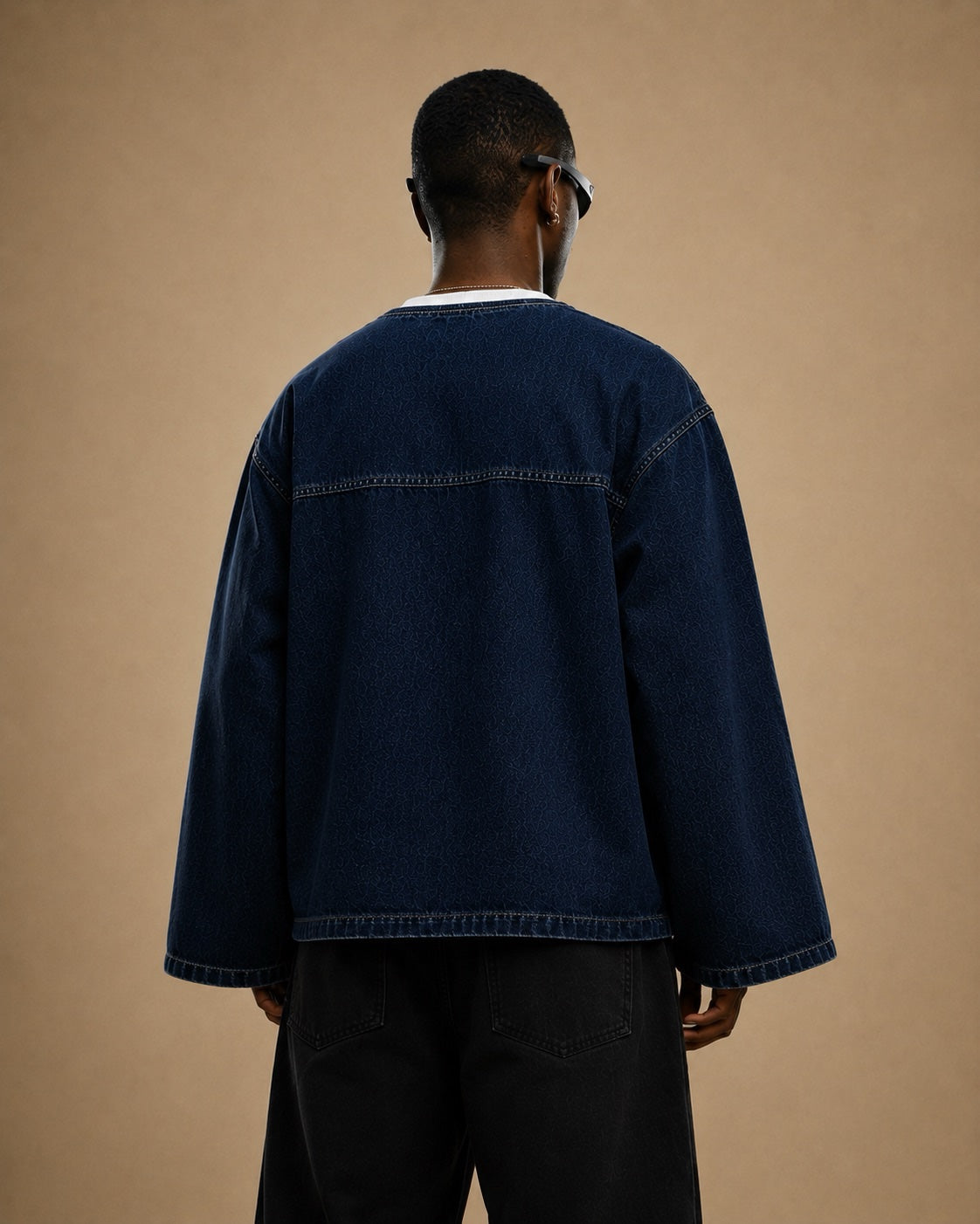 BillionaireZ Denim Flared Signature Tee