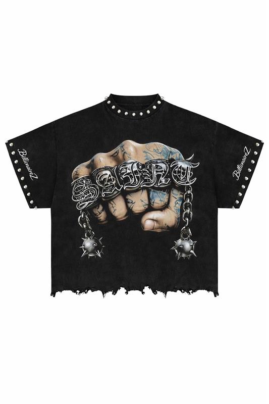 SAINT PUNISHER STUDDED TEE