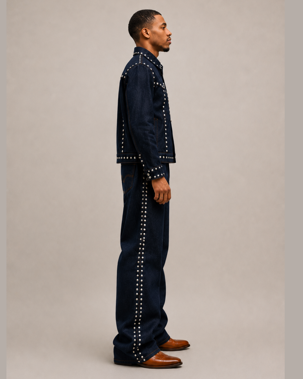 BillionaireZ Rivet Royale Denim Co-ord Set