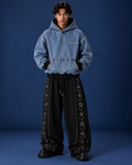 BillionaireZ Glacier Wash Denim Hoodie
