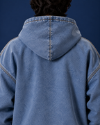 BillionaireZ Glacier Wash Denim Hoodie