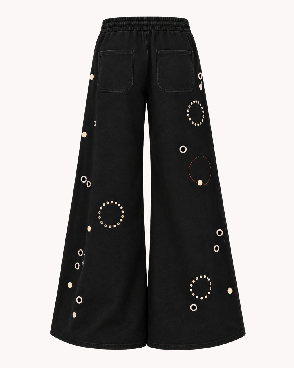 BillionaireZ Orbit Studded Flare Joggers (Black)