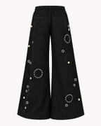 BillionaireZ Orbit Studded Flare Joggers (Black)