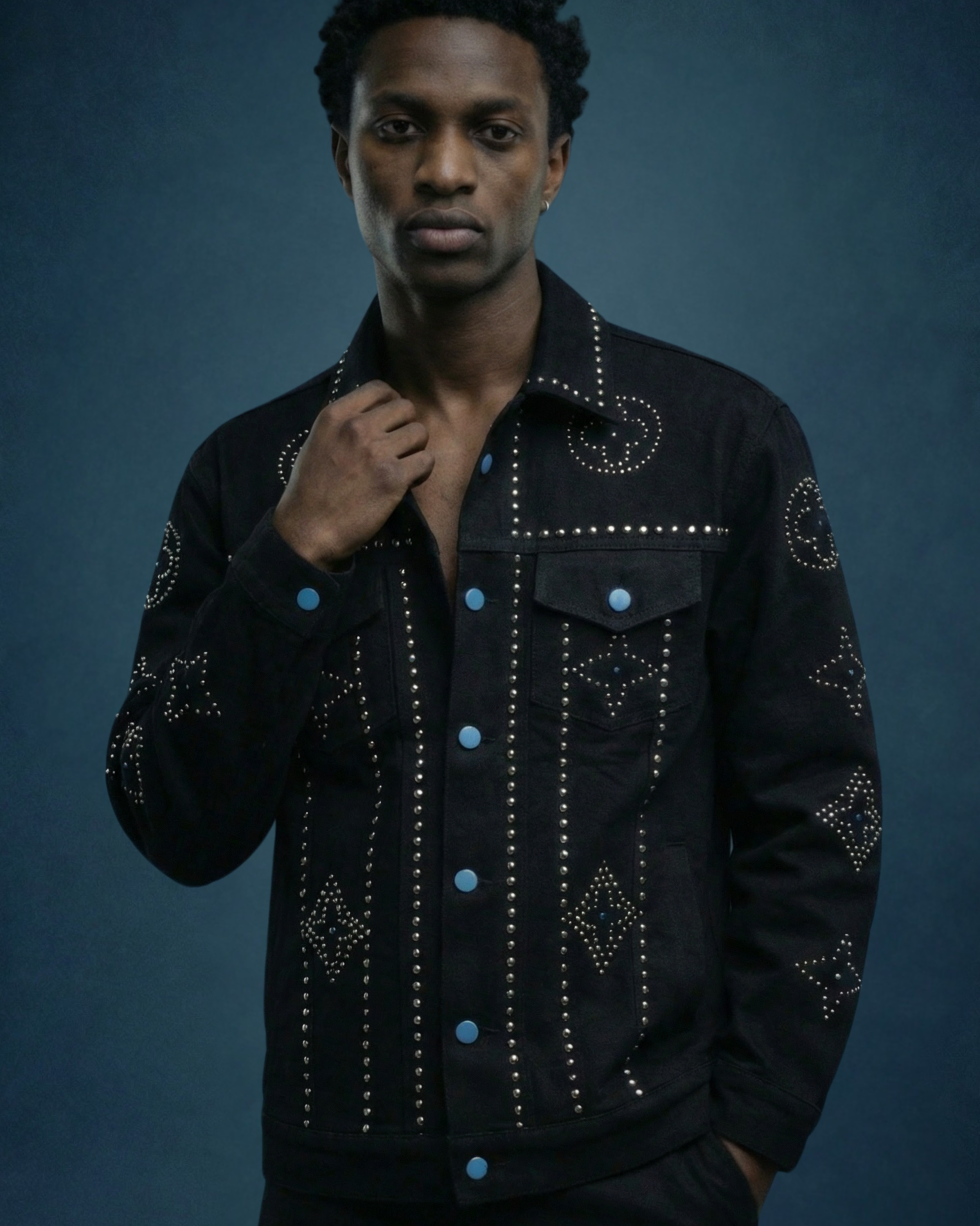 BillionaireZ Authority Studded Jacket