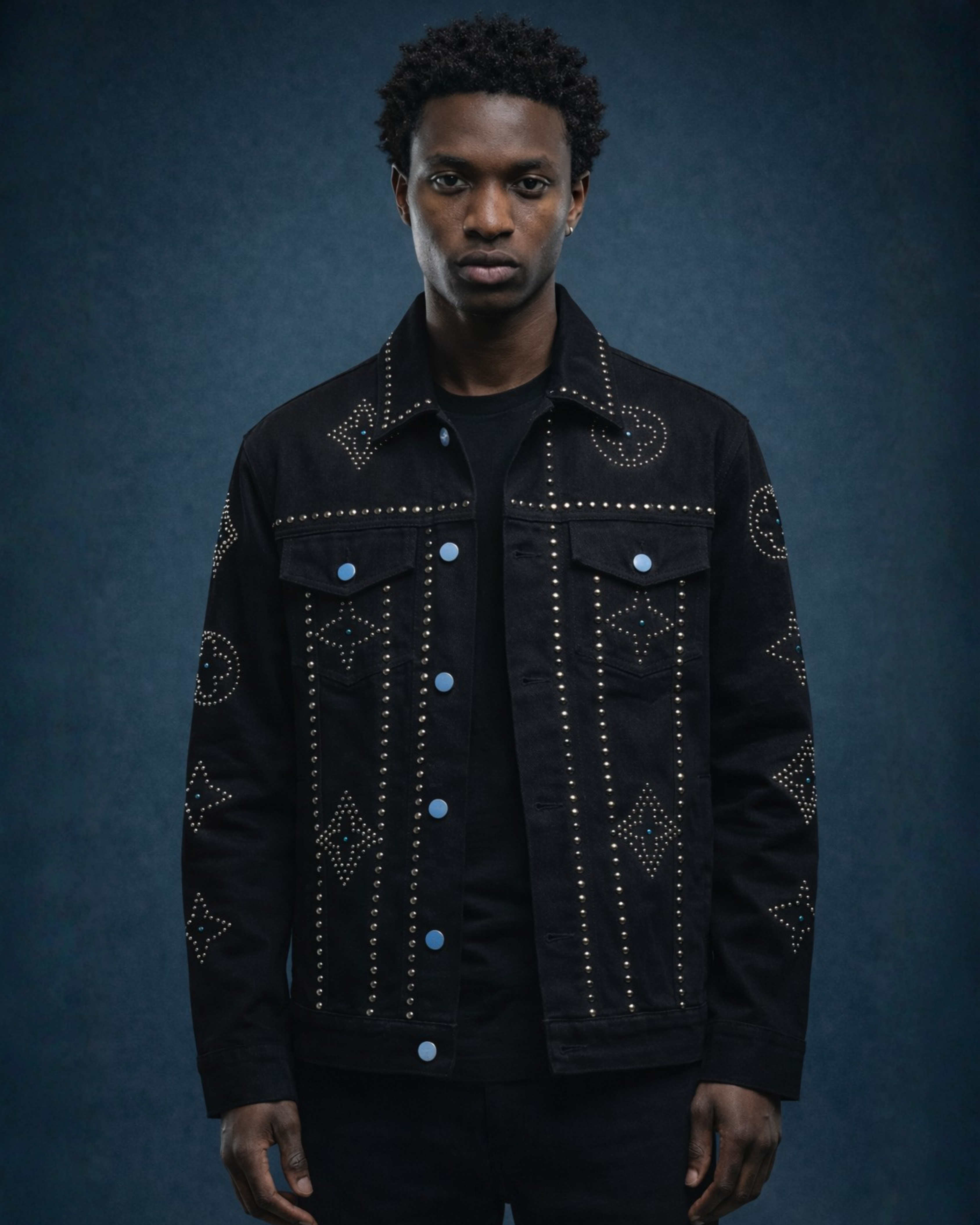 BillionaireZ Authority Studded Jacket